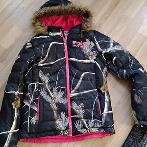 Fox Women's Black and Pink Outdoor Jacket